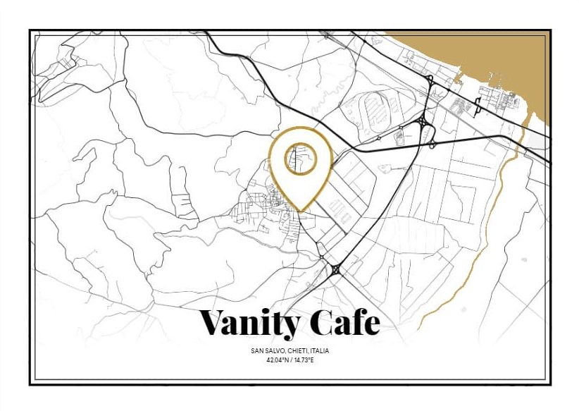 VANITY CAFE Lounge Restaurant a San Salvo mappa location (1)