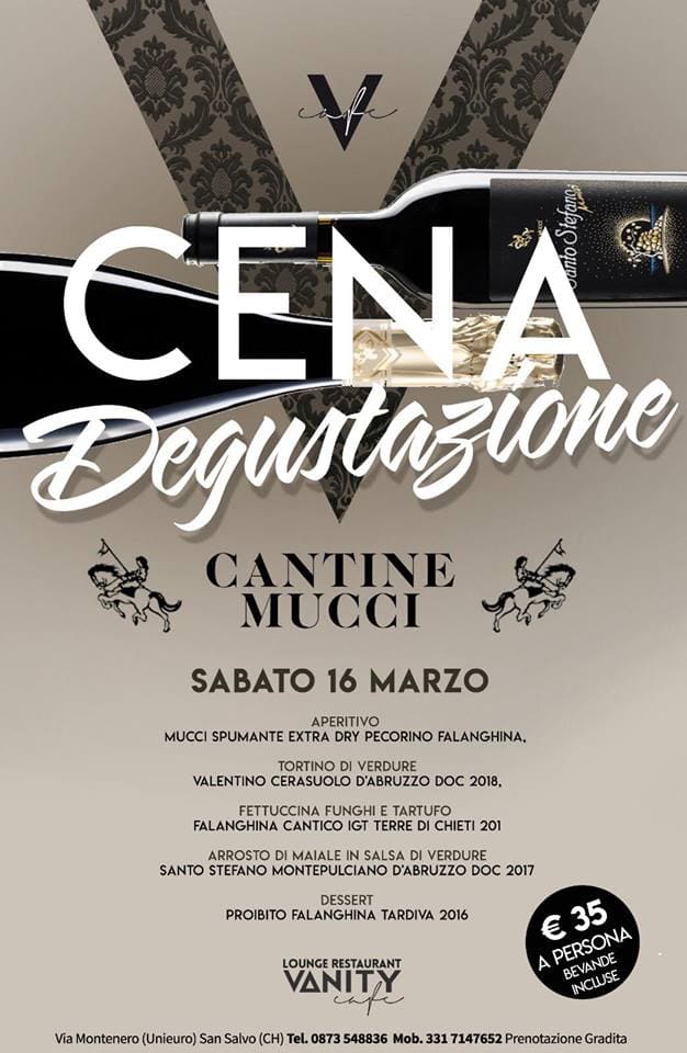 Cena Degustazione 16 marzo